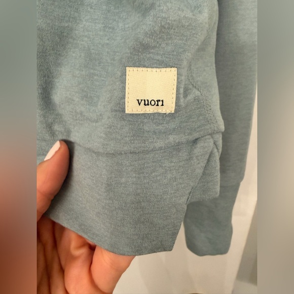 Vuori Essential Dreamknit Hoodie Light Blue Size Large - Picture 4 of 5